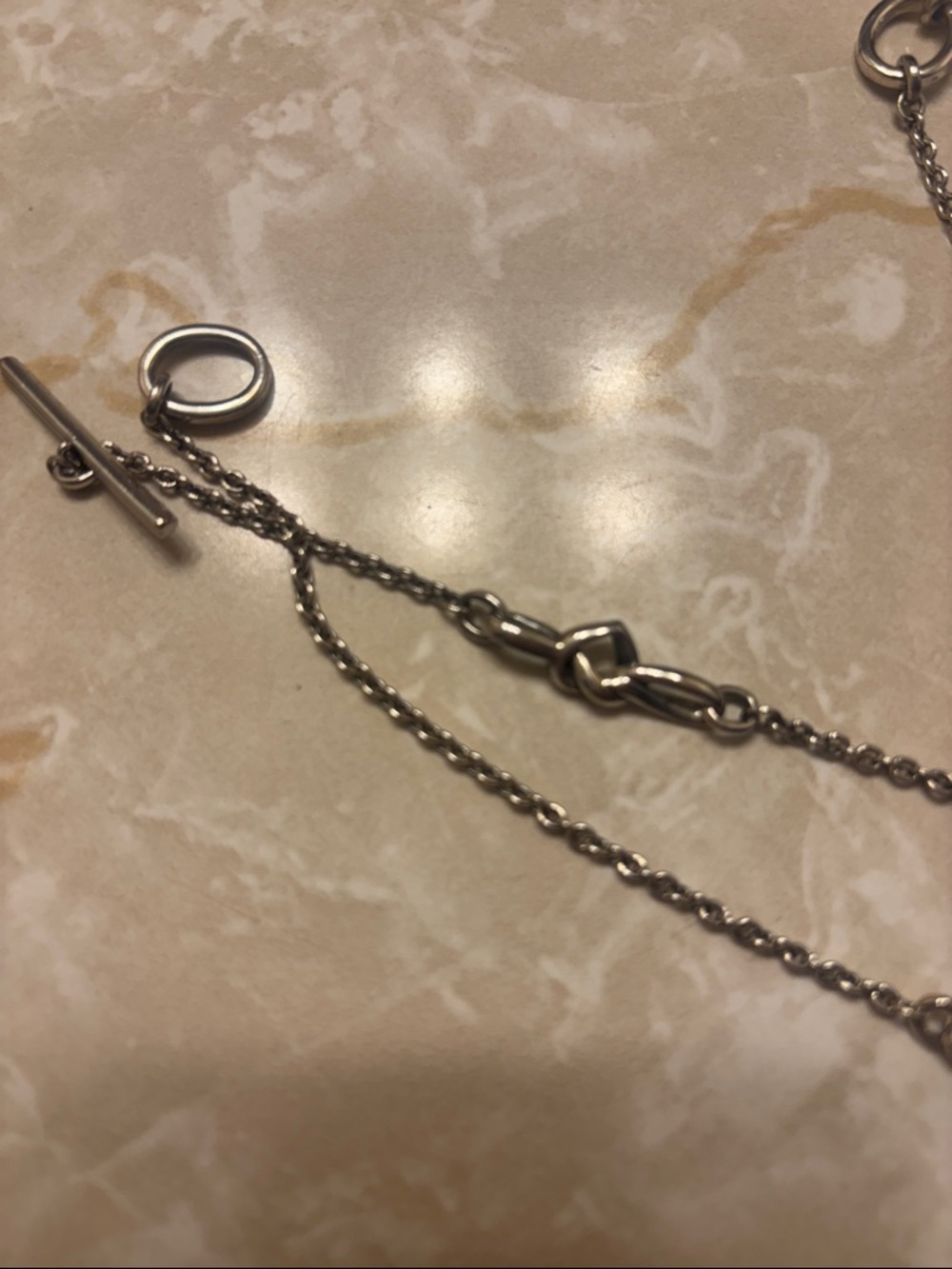 Pandora knotted heart long Necklace - Picture 2 of 7